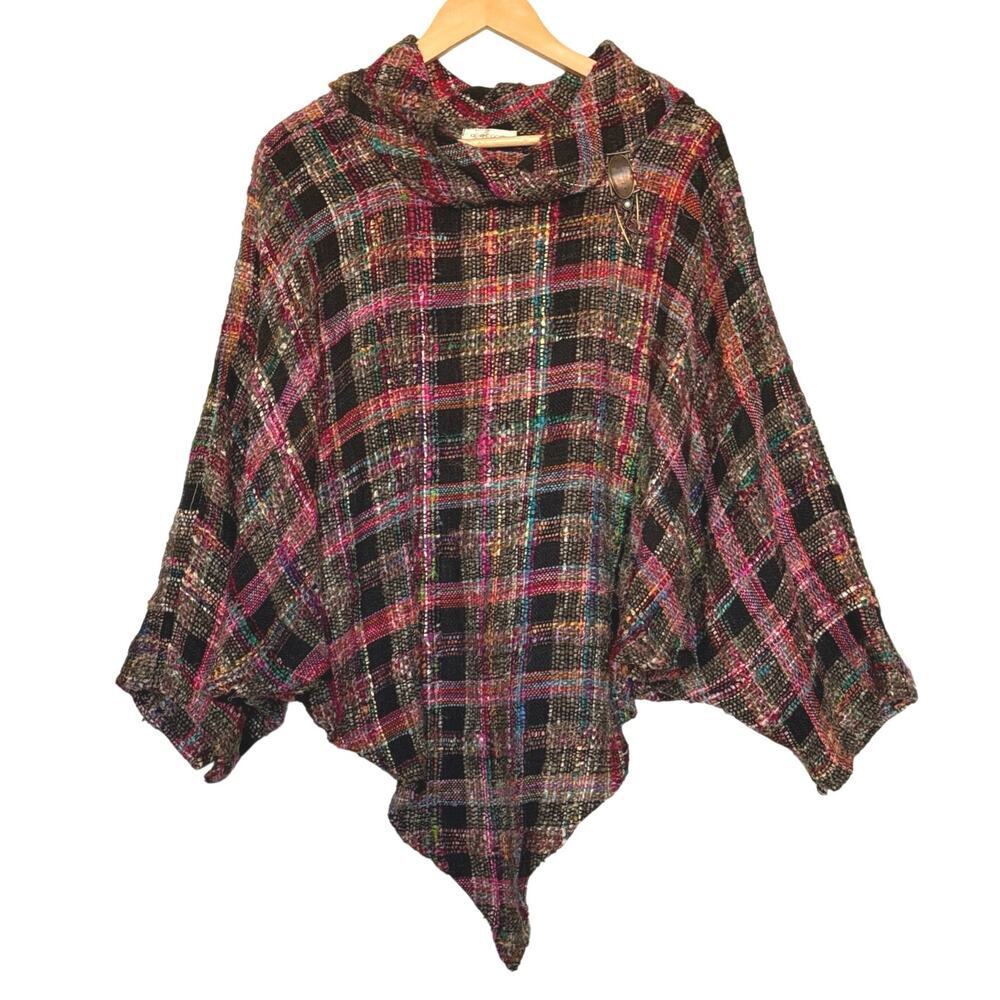 Allie Coosh Handwoven Oversized Poncho Sweater